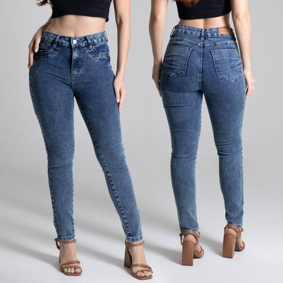 Sawary Women's Cobalt Blue Butt-Lifting Shape-Enhancing Jeans - Picture 4 of 8